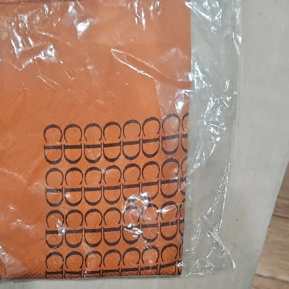 Dior Orange CD Logo Scarf